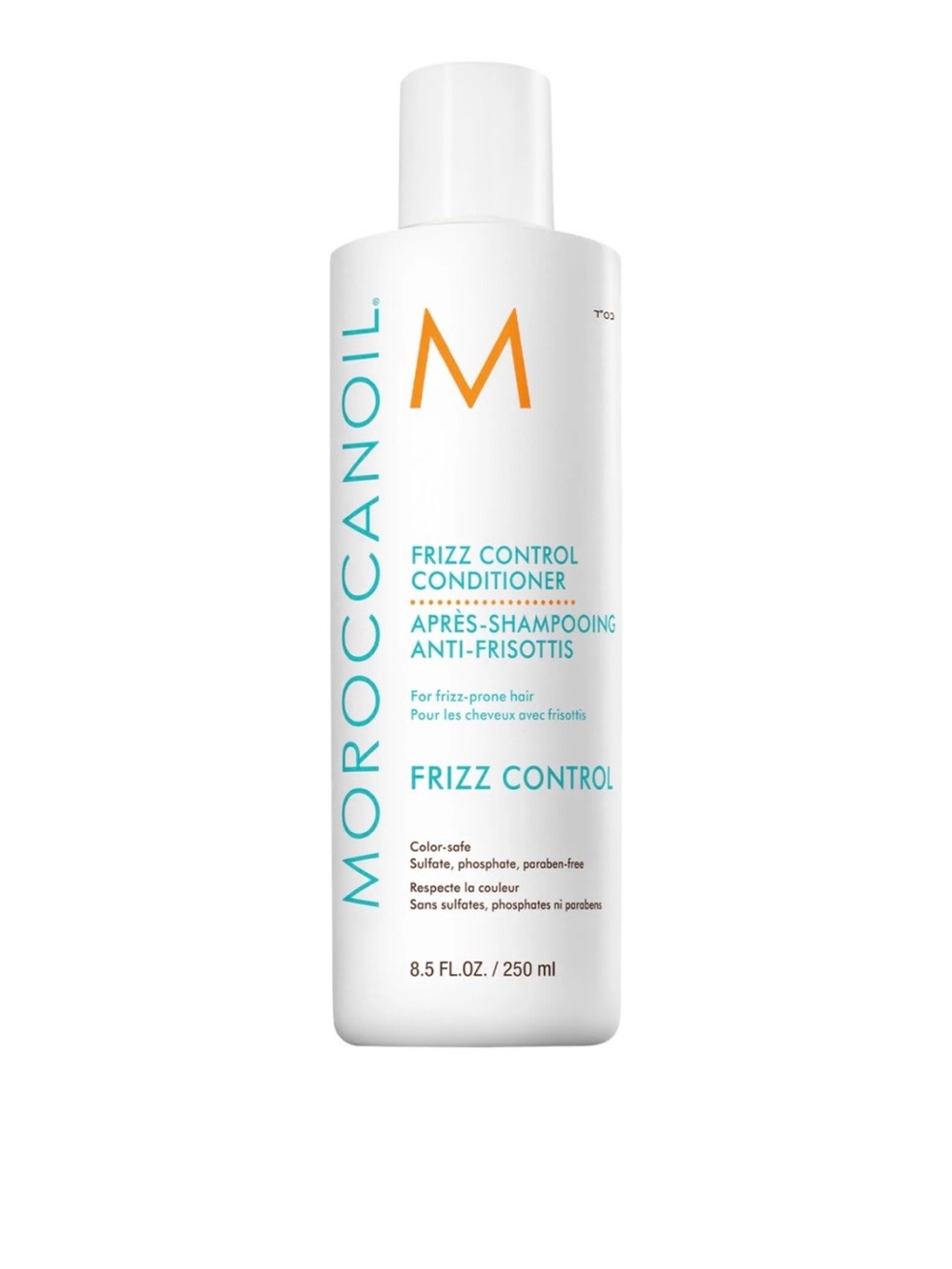 Moroccanoil Frizz Control Conditioner – White with Teal & Orange Accents
